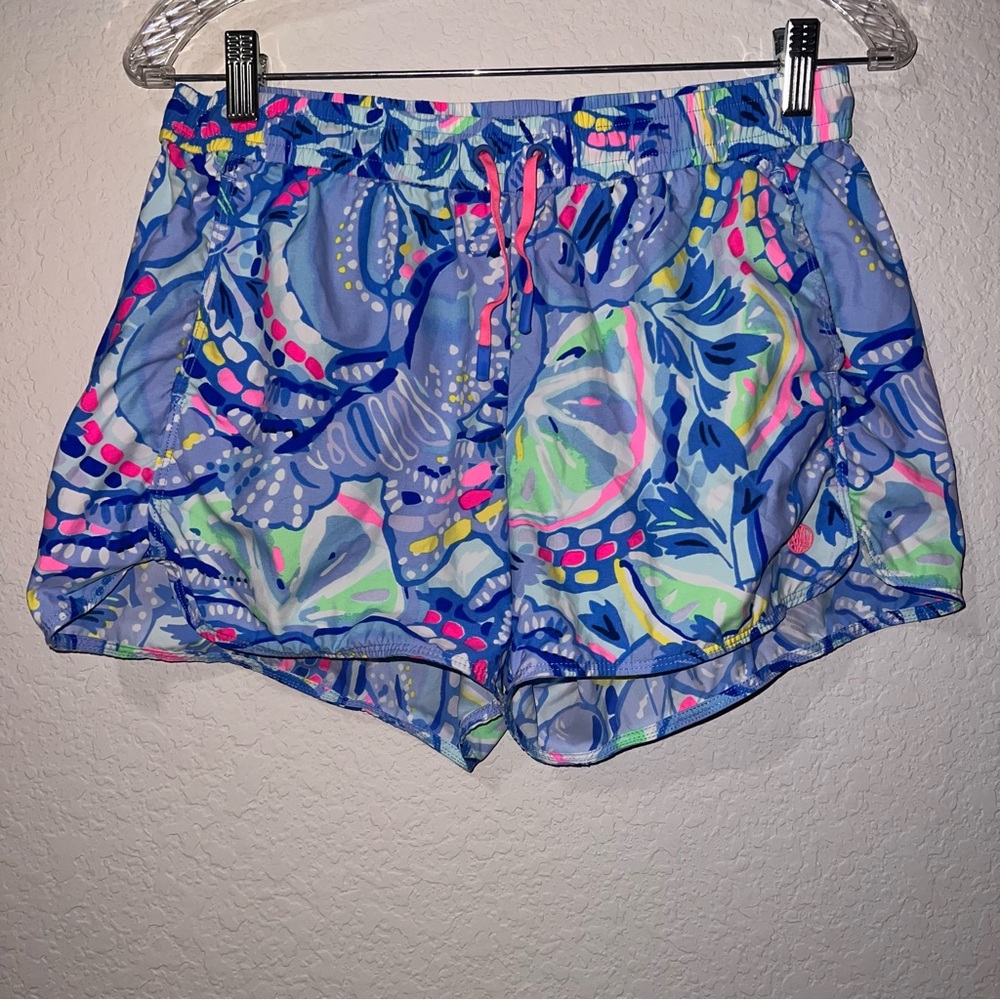 Lilly Pulitzer Blue and Pink Athletic Shorts